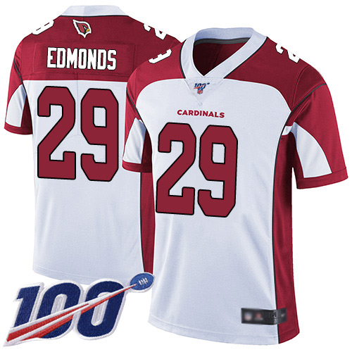 Arizona Cardinals Limited White Men Chase Edmonds Road Jersey NFL Football #29 100th Season Vapor Untouchable